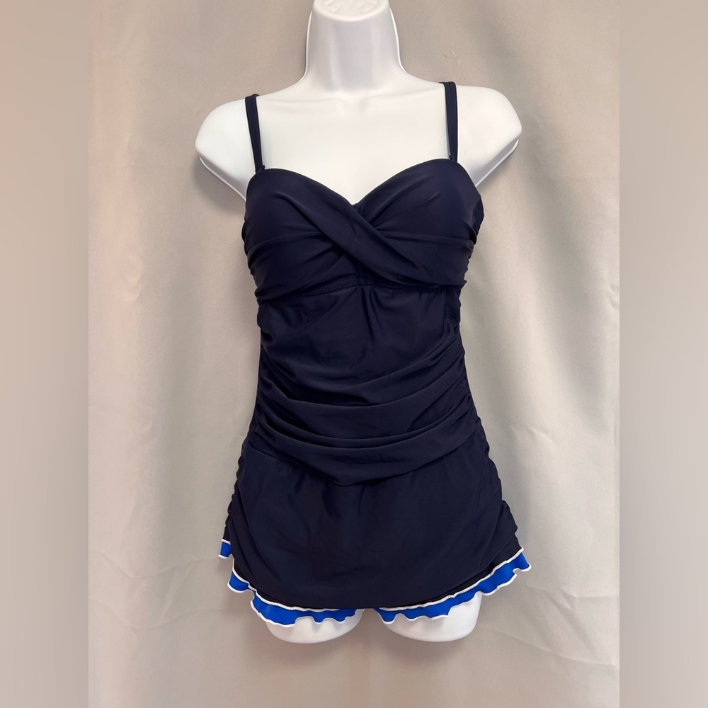 Swimsuits For All Women's‎ One Piece Swimsuit sz 6 blue